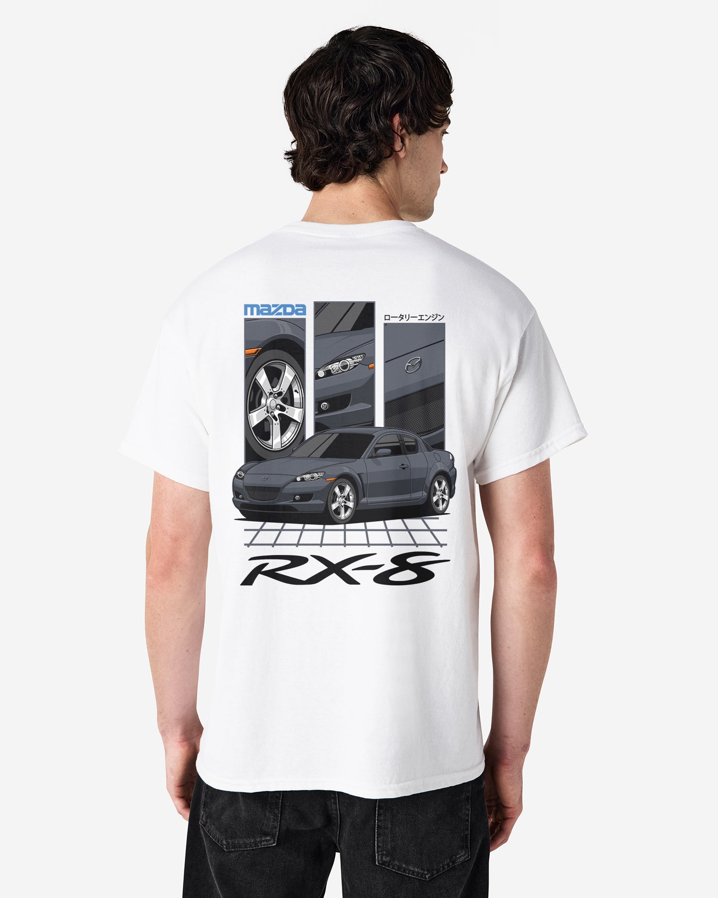 Mazda RX-8 Series 1 Grey - GRID - T-SHIRT