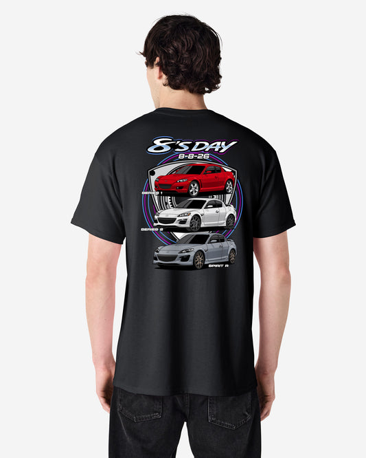 Mazda RX-8 - 8s Day - T-SHIRT
