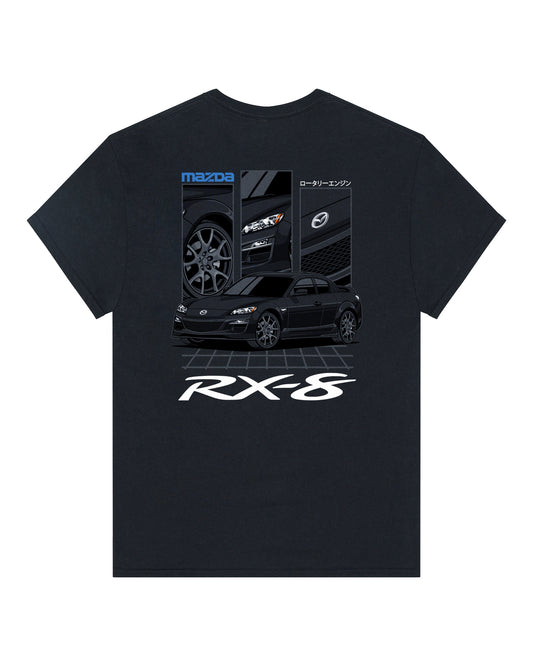 Mazda RX-8 GT Black (R3) - GRID - T-SHIRT