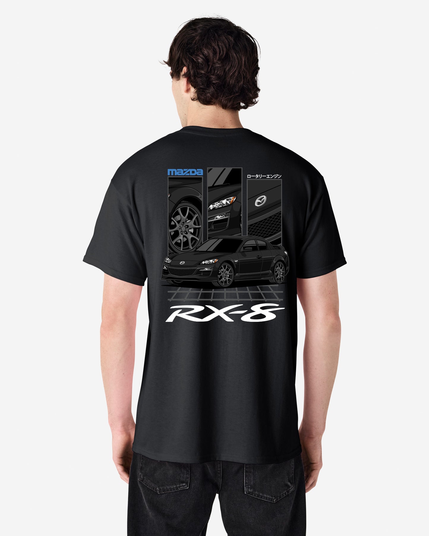 Mazda RX-8 GT Black (R3) - GRID - T-SHIRT