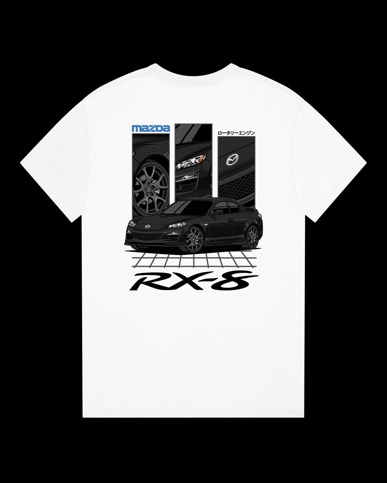 Mazda RX-8 GT Black (R3) - GRID - T-SHIRT