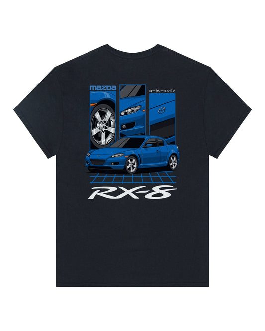 Mazda RX-8 Series 1 Blue - GRID - T-SHIRT
