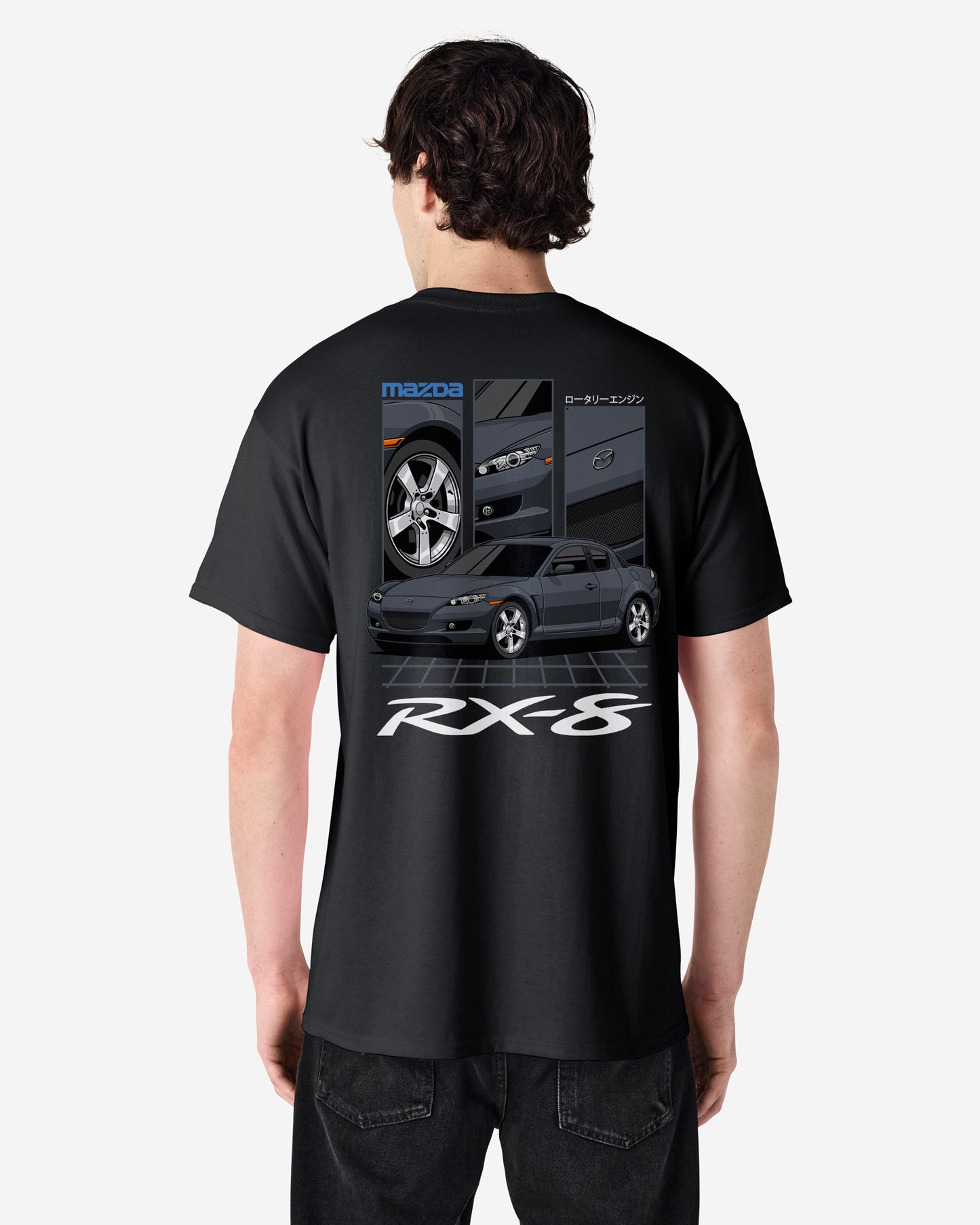 Mazda RX-8 Series 1 Grey - GRID - T-SHIRT