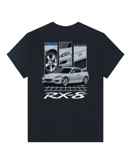 Mazda RX-8 Series 1 Silver - GRID - T-SHIRT