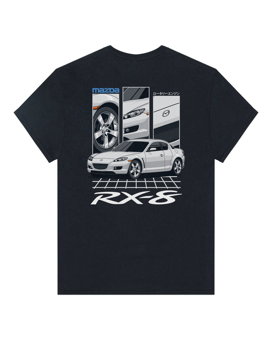 Mazda RX-8 Series 1 White - GRID - T-SHIRT